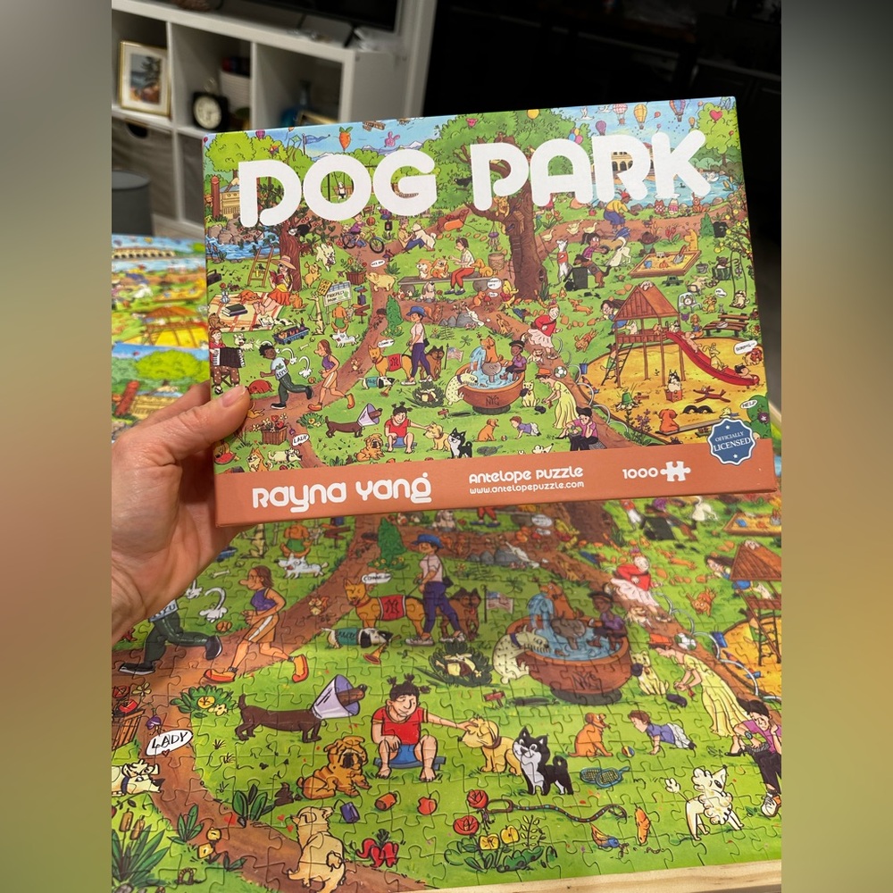 Antelope Jigsaw Puzzle Colorful Dog Park, 1000 pcs